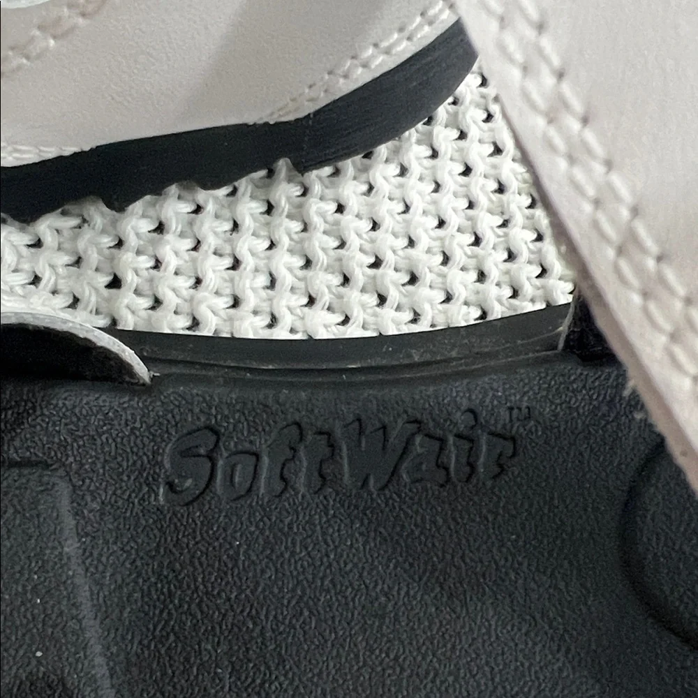 Dr. Martens White Sandals with Black Soles